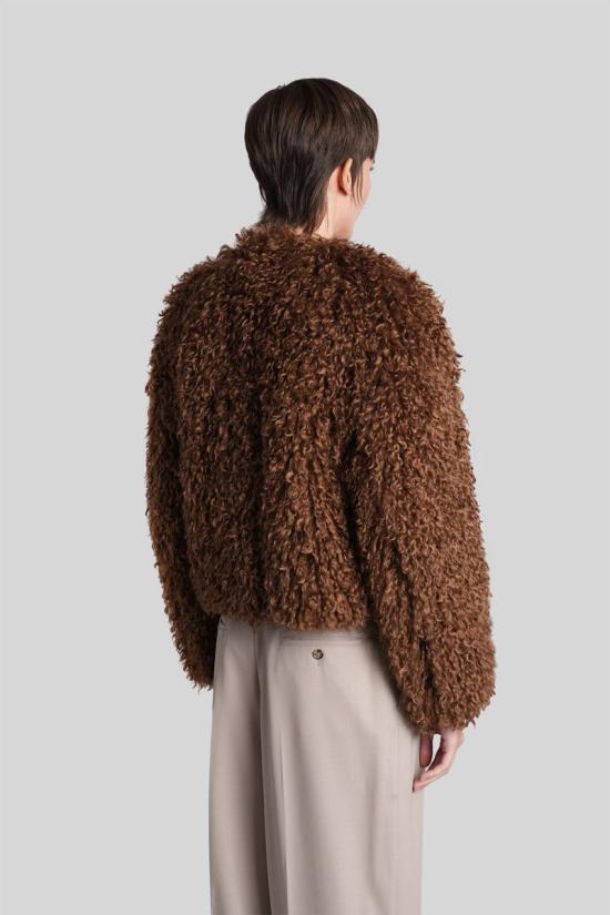 25FW 딸리아토레 무스탕 424978 F80010U25I085 BROWN - TAGLIATORE