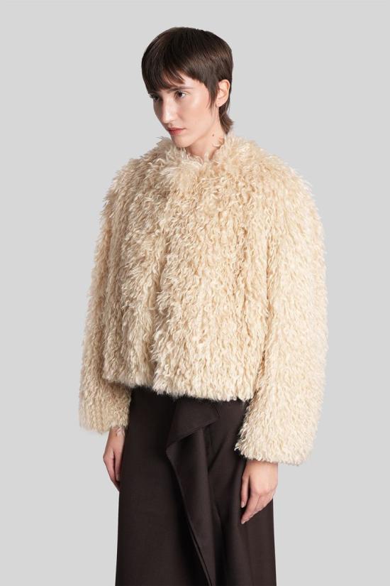 25FW 딸리아토레 무스탕 424977 F80010U25I085 Beige - TAGLIATORE