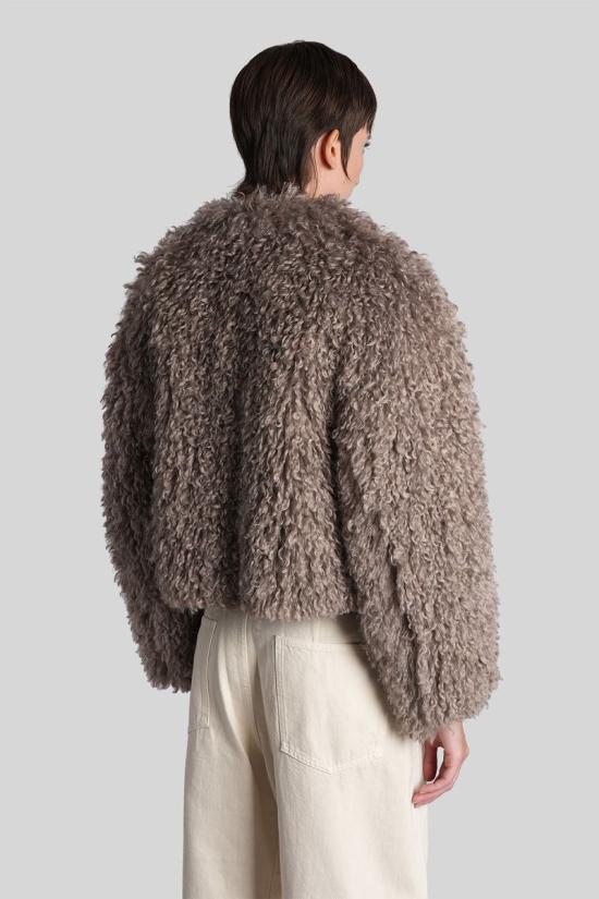 25FW 딸리아토레 무스탕 424976 F80010U25I085 Brown - TAGLIATORE