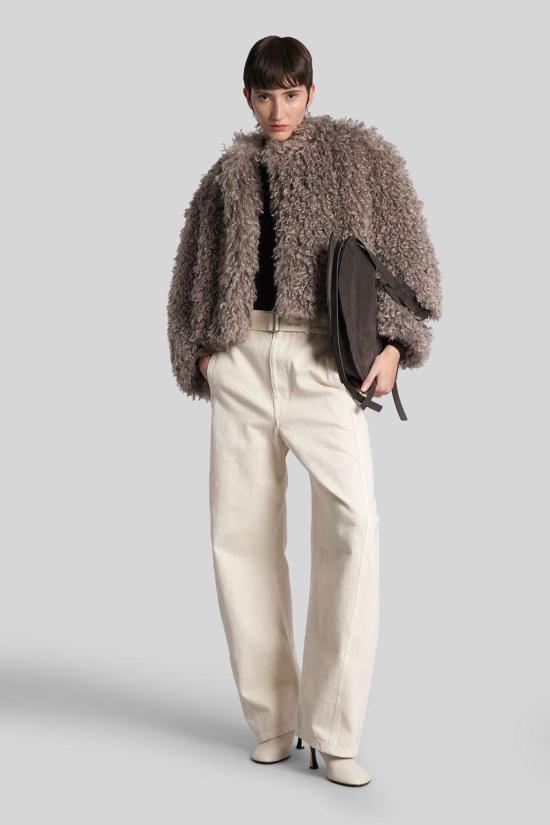 25FW 딸리아토레 무스탕 424976 F80010U25I085 Brown - TAGLIATORE