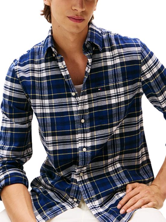 25FW 타미힐피거 셔츠 MW0MW41345 0MS Blue - TOMMY HILFIGER