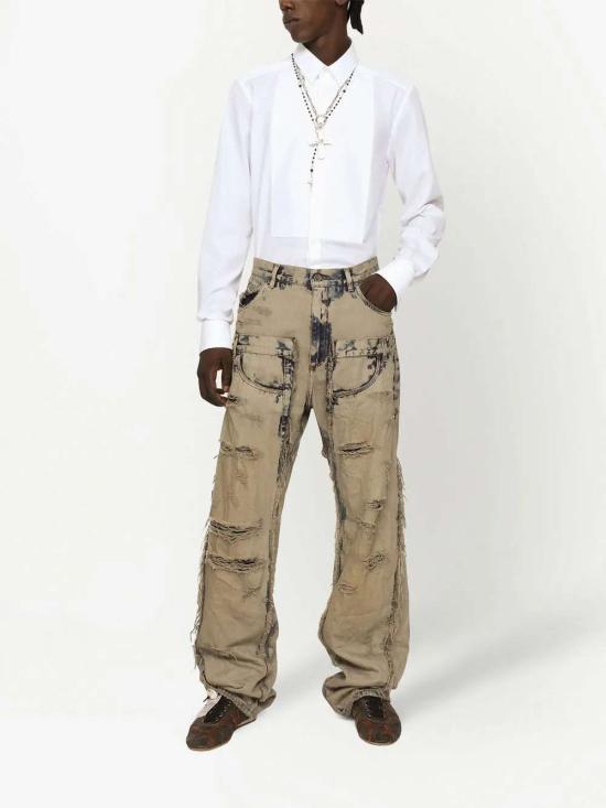 25FW 돌체앤가바나 긴팔 셔츠 G5EN2TGG145 W0800 BIANCO OTTICO - DOLCE & GABBANA