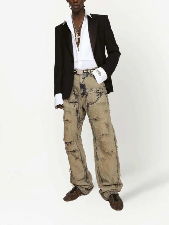 25FW 돌체앤가바나 긴팔 셔츠 G5EN2TGG145 W0800 BIANCO OTTICO - DOLCE & GABBANA