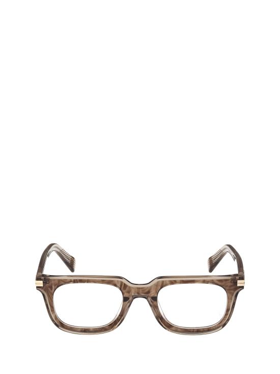 26FW 에르메네질도제냐 안경 EZ5328 050 LIGHT BROWN STRIPED