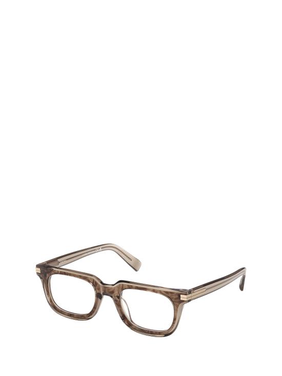 26FW 에르메네질도제냐 안경 EZ5328 050 LIGHT BROWN STRIPED - ERMENEGILDO ZEGNA