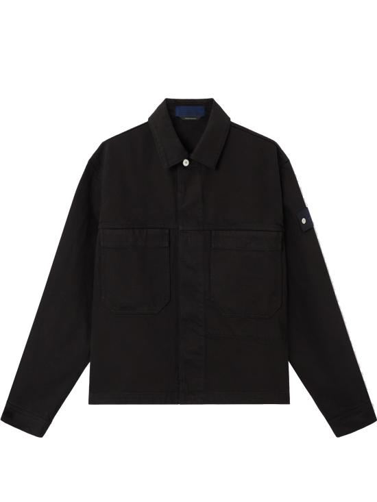 25FW 스톤 아일랜드 Q100027 포벳 버튼 코치 자켓 K2S15 Q100027 S00J5 V0029 Black