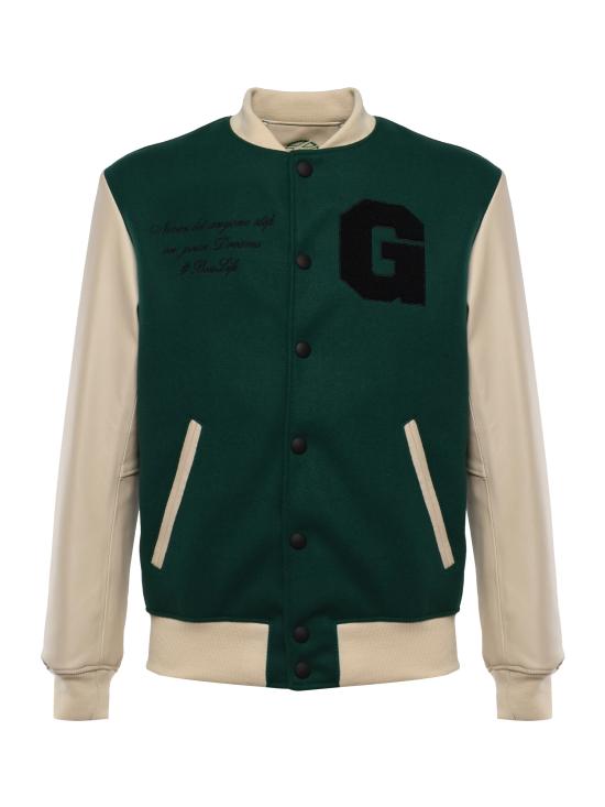 26SS 줄리아노 갈리아노 봄버 자켓 VARSITY NAPPAVERDE Green