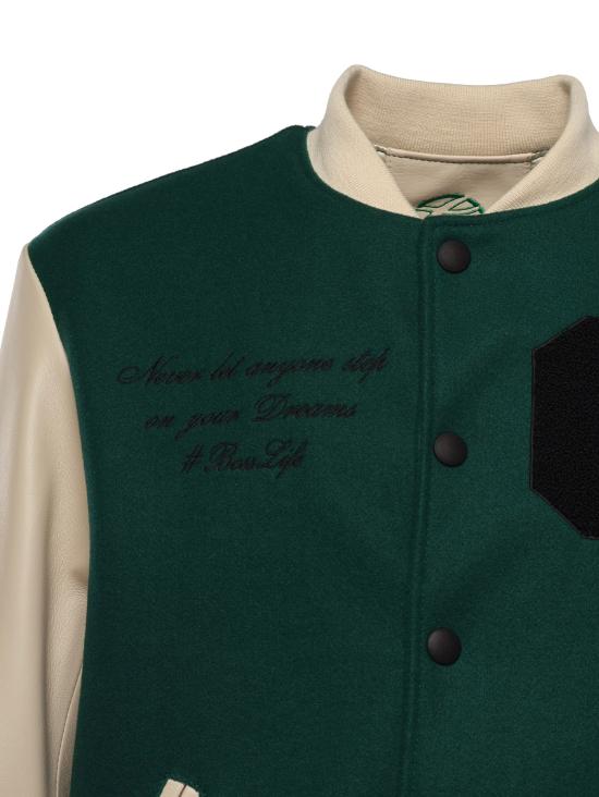 26SS 줄리아노 갈리아노 봄버 자켓 VARSITY NAPPAVERDE Green - GIULIANO GALIANO