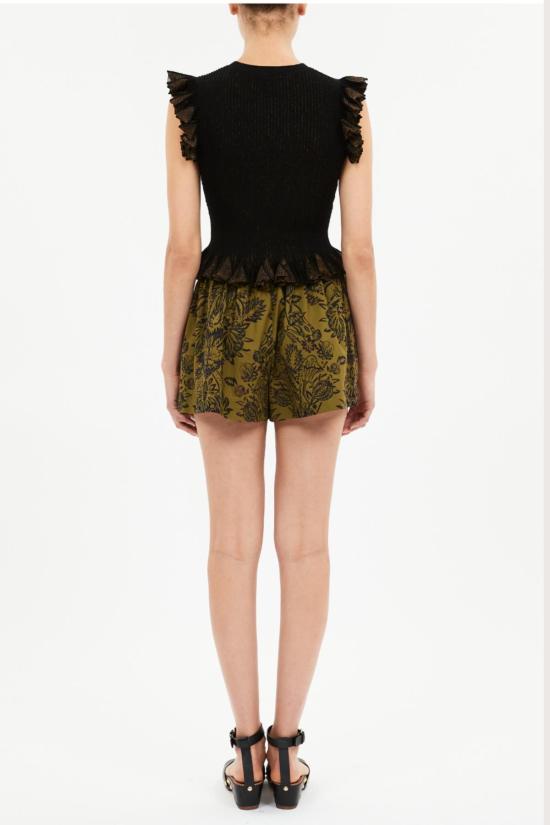  울라 존슨 블라우스 레이라 탑 누아르 - ULLA JOHNSON