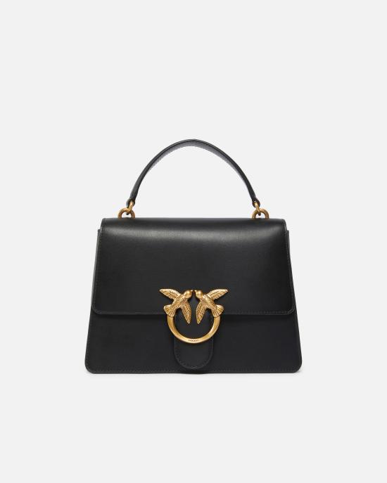 26SS 핑코 토트백 100066A0F1 Z99Q Nero antique gold