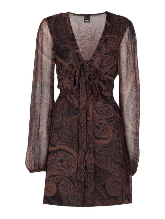  핑코 미디 스커트 106744A389ZL1 Brown