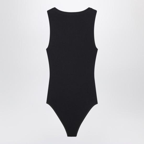 26SS 알라이아 반팔 티셔츠 AA9B0353K017ACO 995 BLACK - ALAIA