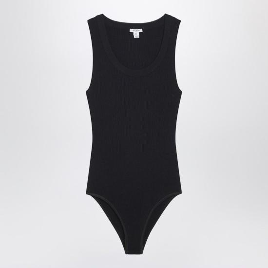 26SS 알라이아 반팔 티셔츠 AA9B0353K017ACO 995 BLACK