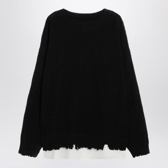 26SS MM6 메종마르지엘라 스웨터 SH0HL0037M13220 900 BLACK