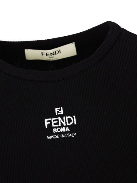 26SS 펜디 반팔 티셔츠 FS8110ANQM F0GME BLACK - FENDI
