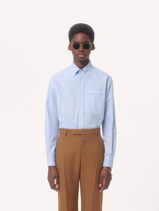 26SS 발렌티노 가라바니 긴팔 셔츠 8V3ABS80ATHCZV CLEAR BLUE - VALENTINO GARAVANI