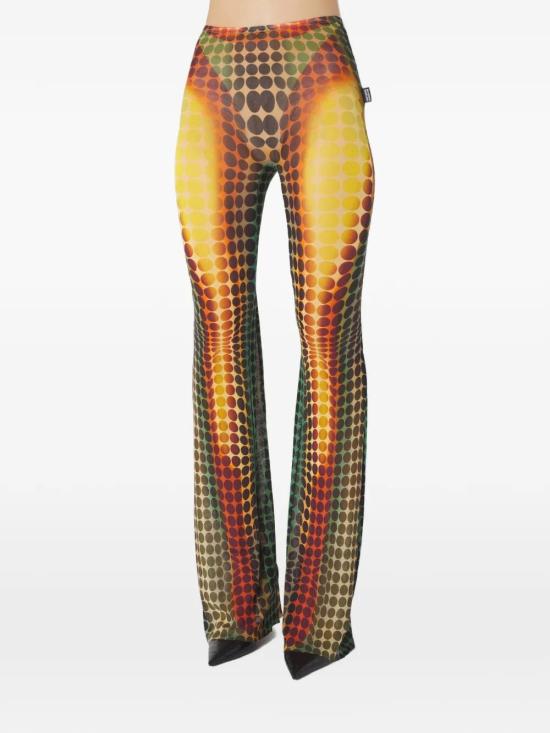 26SS 장 폴 고티에 스트레이트 팬츠 2601WTR066M018P 155060 YELLOW ORANGE - JEAN PAUL GAULTIER