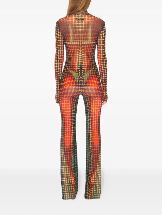 26SS 장 폴 고티에 스트레이트 팬츠 2601WTR066M018P 155060 YELLOW ORANGE - JEAN PAUL GAULTIER