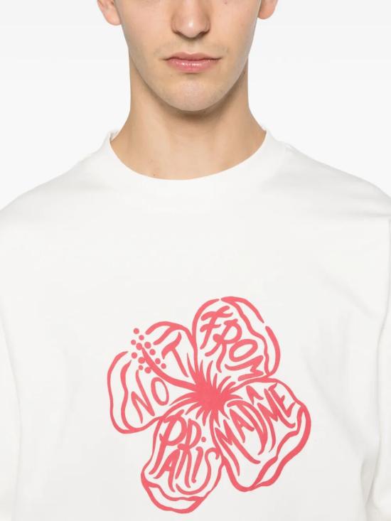 26SS 드롤드무슈 반팔 티셔츠 JTS292CO002 OFF WHITE - DROLE DE MONSIEUR