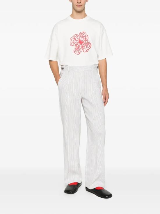 26SS 드롤드무슈 반팔 티셔츠 JTS292CO002 OFF WHITE - DROLE DE MONSIEUR