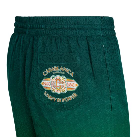  카사블랑카 스트레이트 팬츠 MS24TR01206UNITYISPOWER GREEN - CASABLANCA