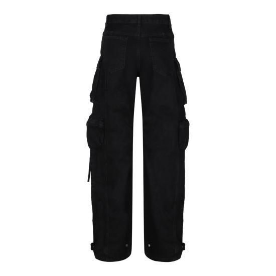  디 아티코 스트레이트 팬츠 250WCP00084DDD066AA100 BLACK - THE ATTICO