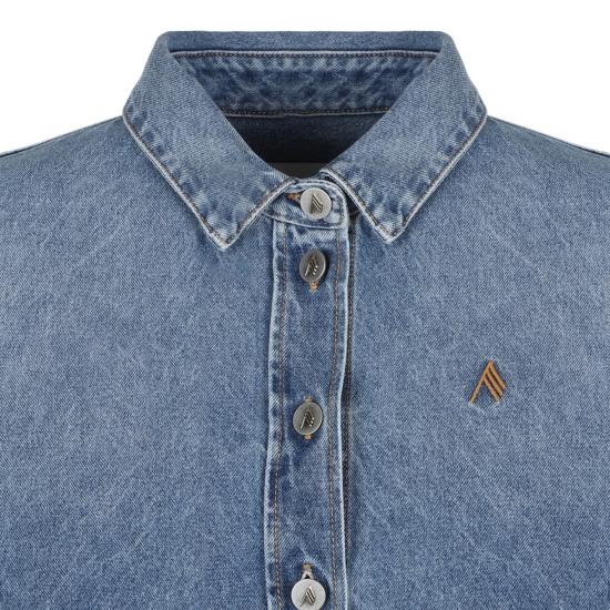  디 아티코 셔츠 250WCB00068DDD085AA024 BLUE - THE ATTICO