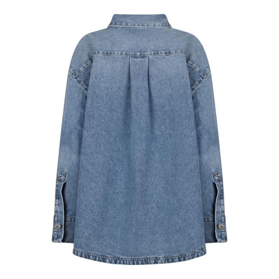  디 아티코 셔츠 250WCB00068DDD085AA024 BLUE - THE ATTICO