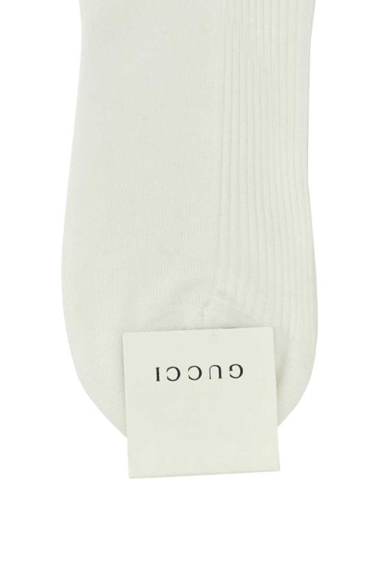 26SS 구찌 웹 코튼 블렌드 삭스 7965294GAG7 9000 WHITE - GUCCI