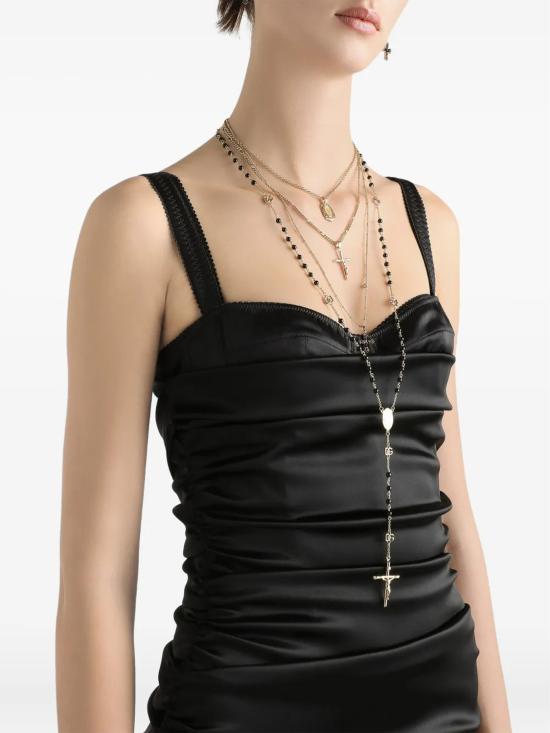 25FW 돌체앤가바나 미디 원피스 F6TVPTFURAD N0000 BLACK - DOLCE & GABBANA