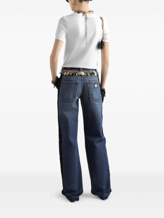 25FW 돌체앤가바나 스트레이트 팬츠 FTDC1DG8NC7 S9001 BLUE - DOLCE & GABBANA