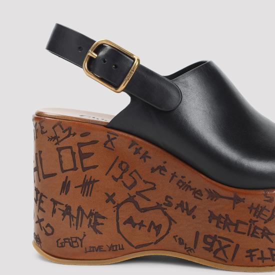  끌로에 샌들 CHC25U10GLU 001 BLACK - CHLOE