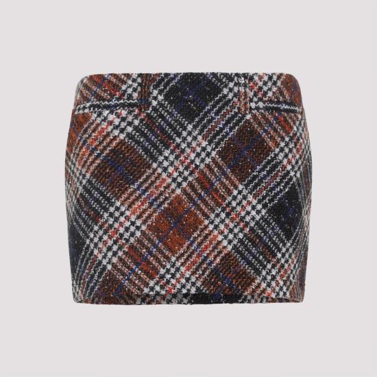 25FW 미소니 숏 스커트 DS25WH14BC005NSM9UA RED - MISSONI