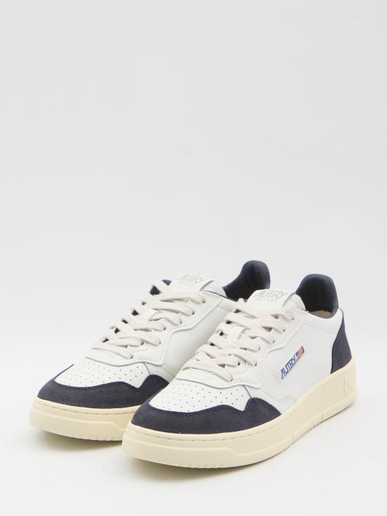 26SS 오트리 메달리스트 로우 스니커즈 AULMFT07 WHITE DARK BLUE - AUTRY