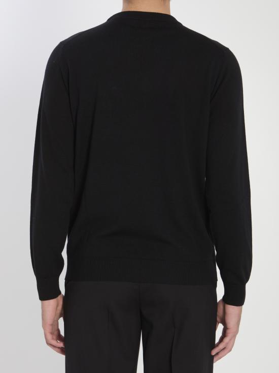 25FW 펜디 울 풀오버 스웨터 FZE035ATMOF0QA1 BLACK - FENDI