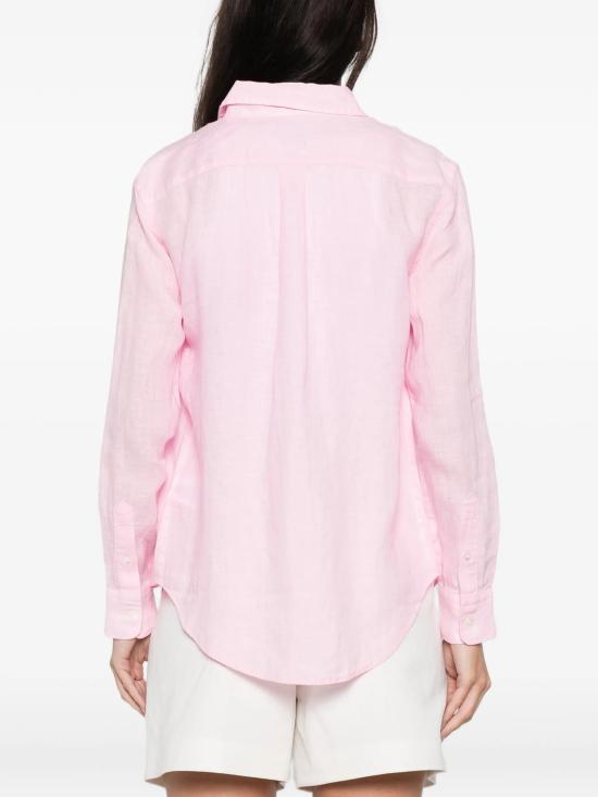 26SS 폴로 랄프로렌 포니 자수 리넨 셔츠 (211970730009) 211970730514 PINK - POLO RALPH LAUREN