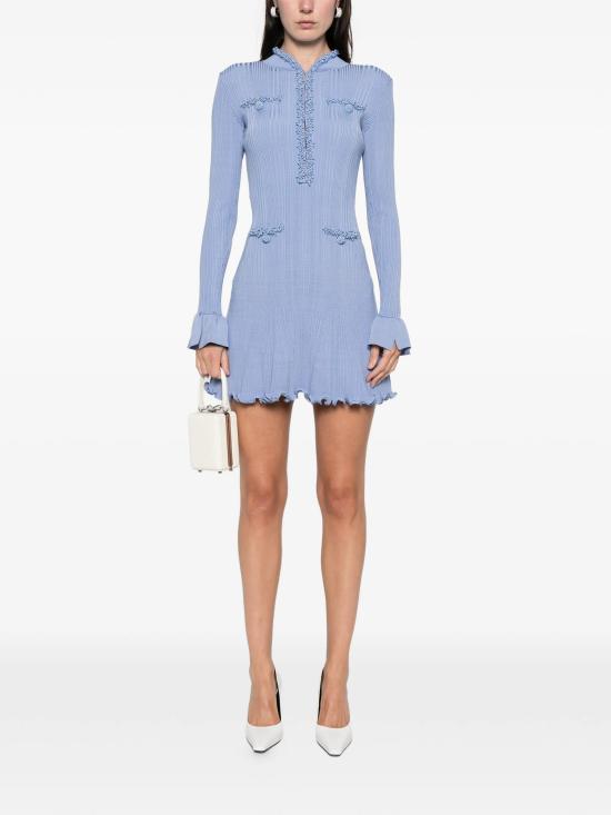 26SS 셀프 포트레이트 미디 원피스 RS26555SBLBLUE - SELF PORTRAIT