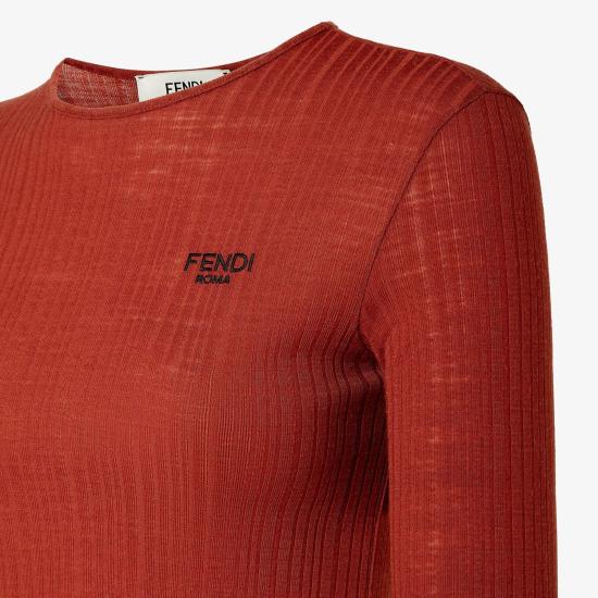 25FW 펜디 블라우스 FS9750AVFEF1T6K RED - FENDI