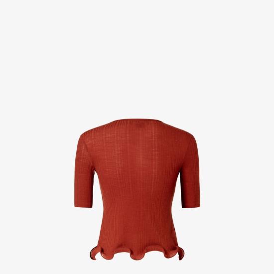 25FW 펜디 블라우스 FS9750AVFEF1T6K RED - FENDI