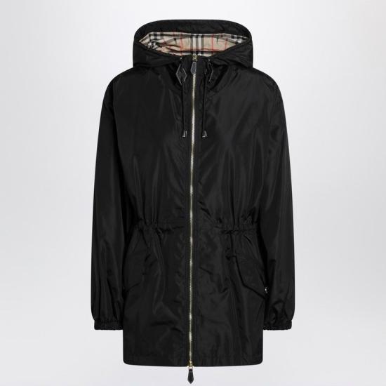 25FW 버버리 웨이스트 스트링 후드 자켓 8113522166468 A1189 BLACK