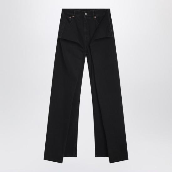 25FW MM6 메종마르지엘라 스트레이트 팬츠 S62LB0205M30011 971 BLACK