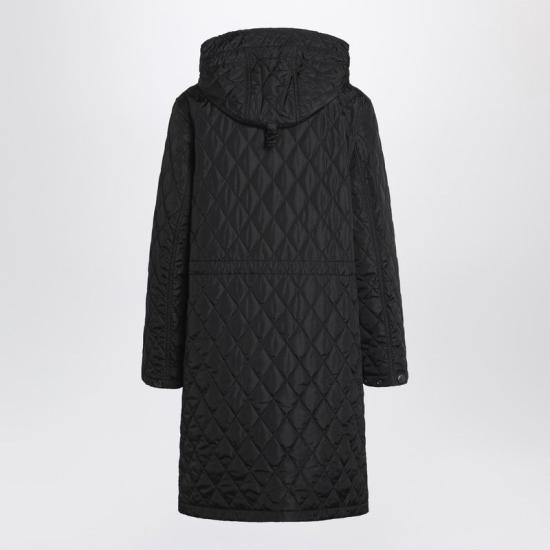 25FW 버버리 힐게이트 퀼티드 코트 8110325113072 A1189 BLACK - BURBERRY