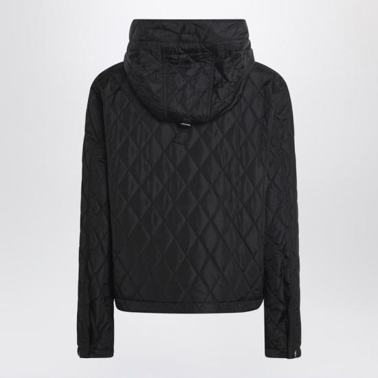 25FW 버버리 크롭 퀄티드 나일론 후드 자켓 8110329166468 A1189 BLACK - BURBERRY