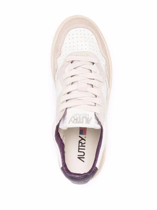 26SS 오트리 메달리스트 로우 레더 스니커즈 AULWLS21 WHITE - AUTRY