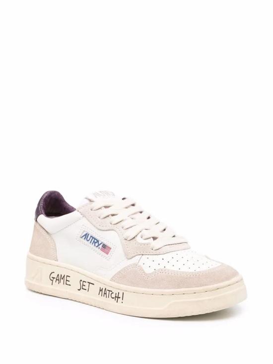 26SS 오트리 메달리스트 로우 레더 스니커즈 AULWLS21 WHITE - AUTRY