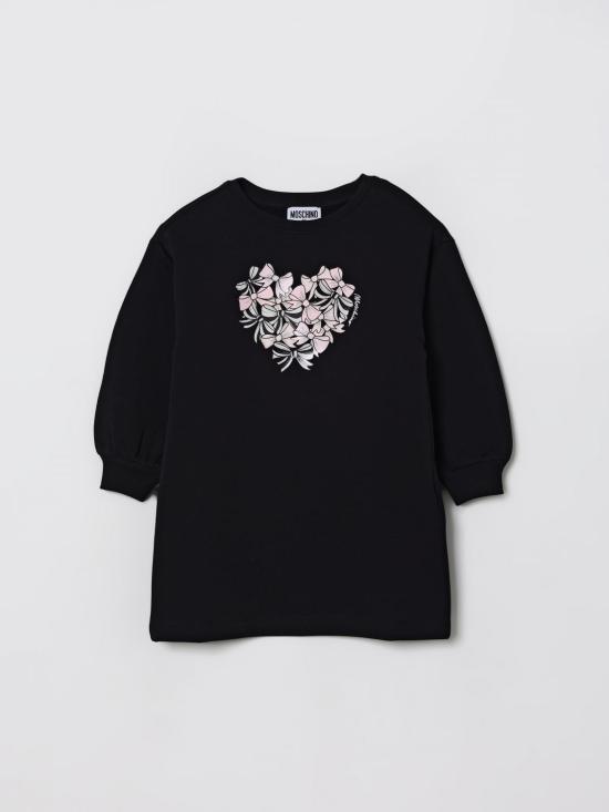 25FW [키즈] 모스키노 원피스 HAV0GYLDA16 60100 Black