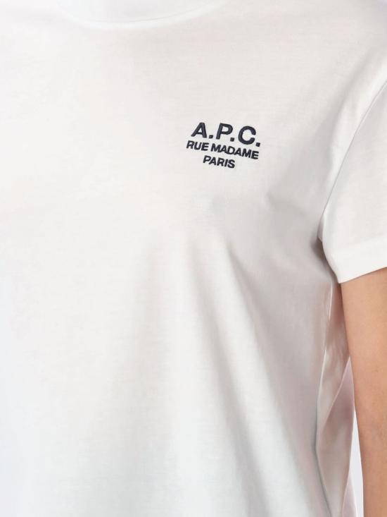 26SS 아페쎄 루 마담 박시핏 반팔 티셔츠 F26389COHBM TAE White - A.P.C.