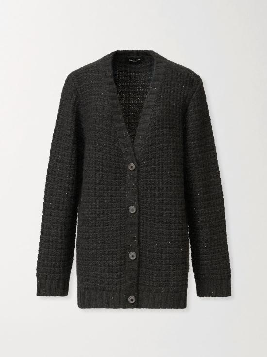 25FW 파비아나 필리피 플래티넘 시퀸 장식 가디건 MAD225F540L617 8070 Grey - FABIANA FILIPPI