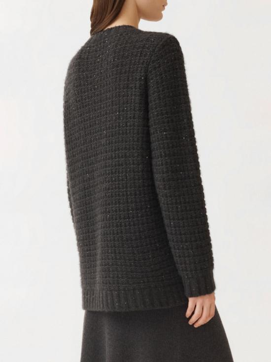 25FW 파비아나 필리피 플래티넘 시퀸 장식 가디건 MAD225F540L617 8070 Grey - FABIANA FILIPPI