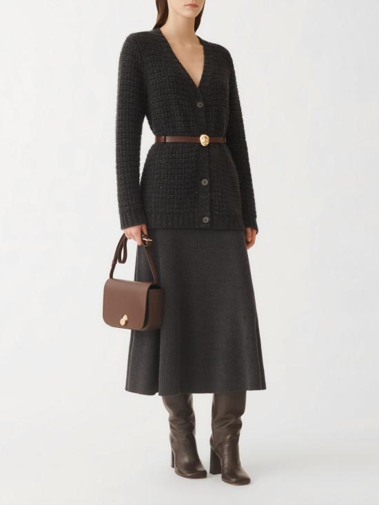 25FW 파비아나 필리피 플래티넘 시퀸 장식 가디건 MAD225F540L617 8070 Grey - FABIANA FILIPPI